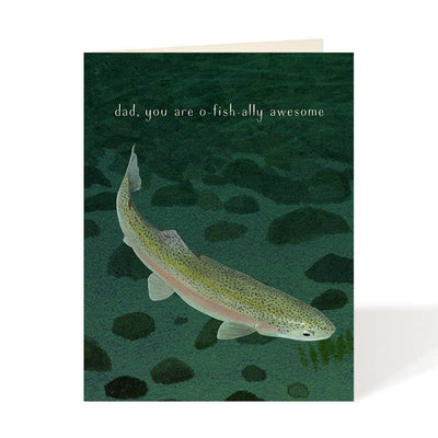 O-fish-al - Father's Day Card: Occasion Card  Felix Doolittle  Paper Skyscraper Gift Shop Charlotte