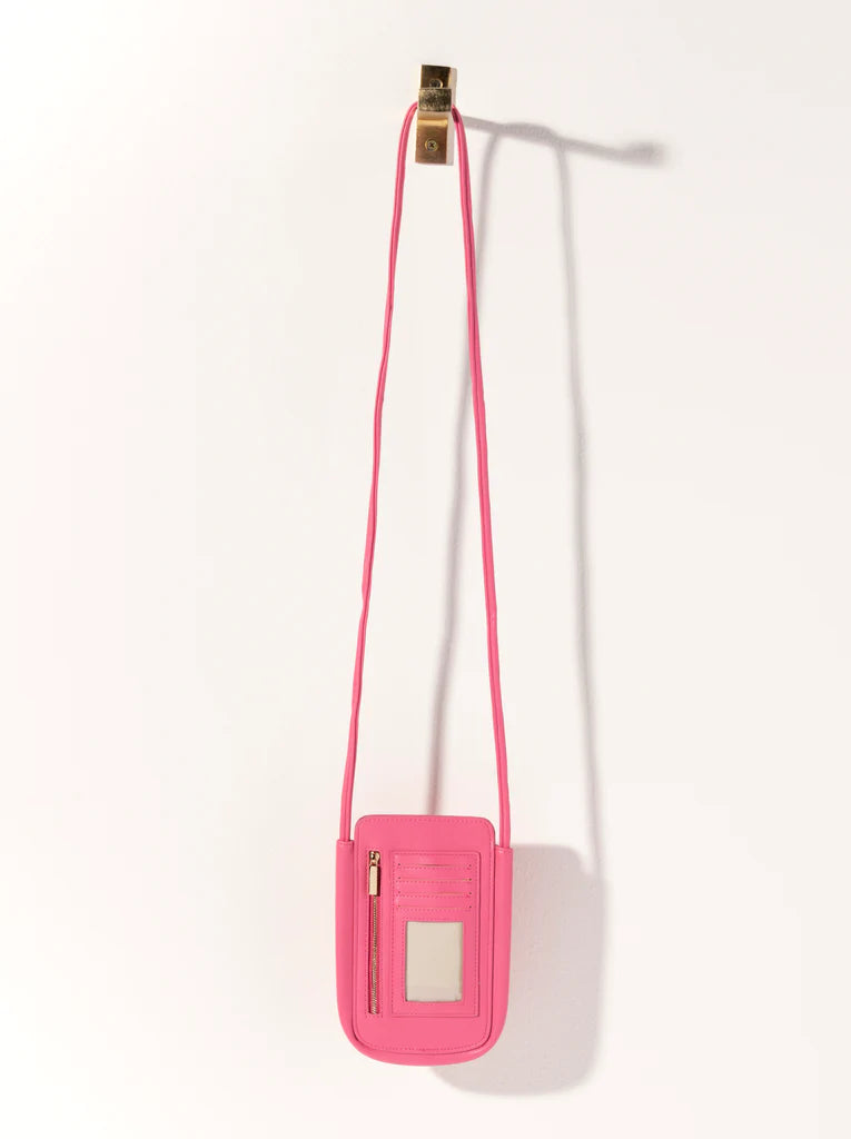 Charlotte Phone Cross-Body | Pink Handbags + Wallets Shiraleah  Paper Skyscraper Gift Shop Charlotte