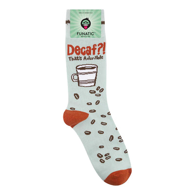 Socks | Decaf? That's Adorable Socks Funatic  Paper Skyscraper Gift Shop Charlotte