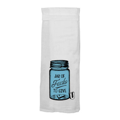 Jar of Fucks to Give | Funny Kitchen Towels  Twisted Wares  Paper Skyscraper Gift Shop Charlotte