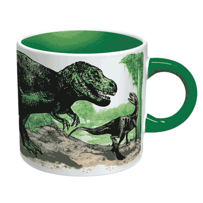 Disappearing Dinosaurs Transforming Mugs Mugs Unemployed Philosophers Guild  Paper Skyscraper Gift Shop Charlotte
