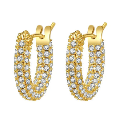 Elegant Shine Hoop Earrings Earrings Ellison+Young  Paper Skyscraper Gift Shop Charlotte