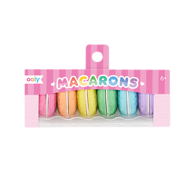 Macaron Scented Erasers - Set of 6  OOLY  Paper Skyscraper Gift Shop Charlotte
