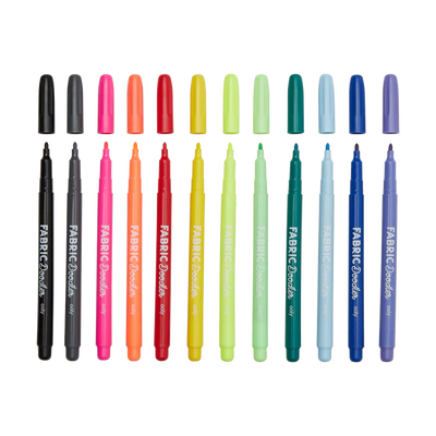 Fabric Doodlers Markers | Set of 12 Kids OOLY  Paper Skyscraper Gift Shop Charlotte