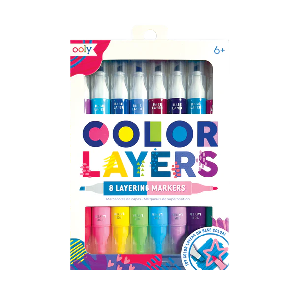 Color Layers Double-Ended Layering Markers | Set of 8 Kids OOLY  Paper Skyscraper Gift Shop Charlotte