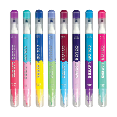 Color Layers Double-Ended Layering Markers | Set of 8 Kids OOLY  Paper Skyscraper Gift Shop Charlotte