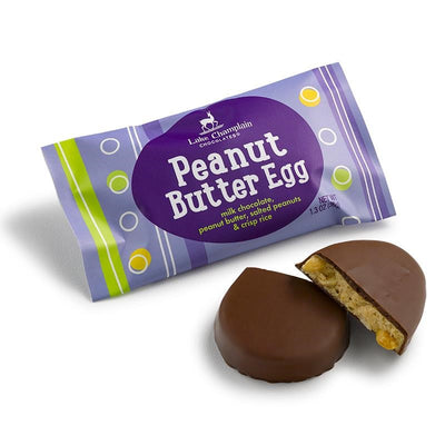 Crunchy Peanut Butter Egg | Milk Chocolate Easter Lake Champlain Chocolates  Paper Skyscraper Gift Shop Charlotte