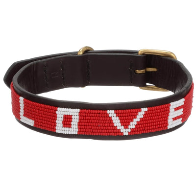 LOVE Pet Collar | Red | Small Dog Love Is Project  Paper Skyscraper Gift Shop Charlotte