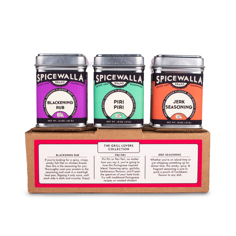 Grill Lovers 3 Pack Gift Set Barbecue Spicewalla  Paper Skyscraper Gift Shop Charlotte