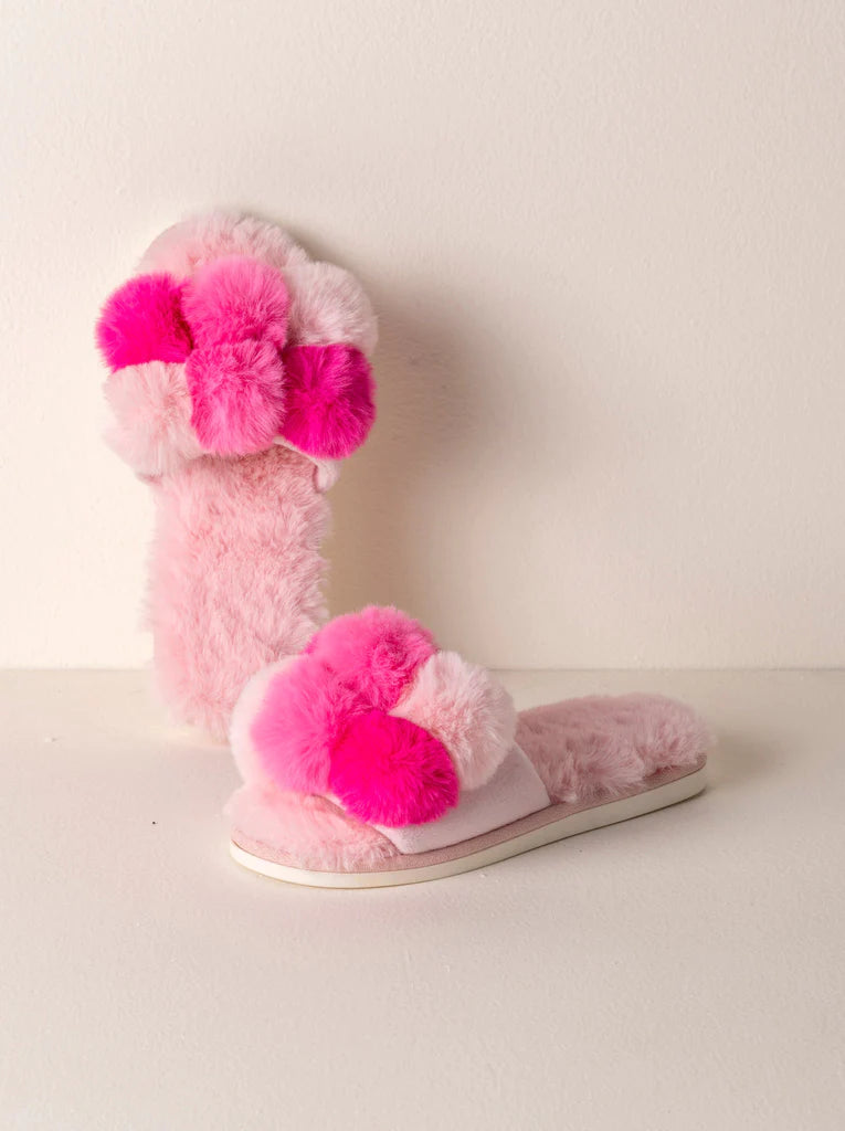 Carina Slippers | Pink L/XL Beauty + Wellness Shiraleah  Paper Skyscraper Gift Shop Charlotte