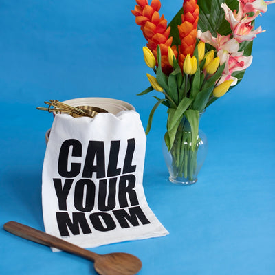 Dish Towel - Call Your Mom Dish Towels Twisted Wares  Paper Skyscraper Gift Shop Charlotte