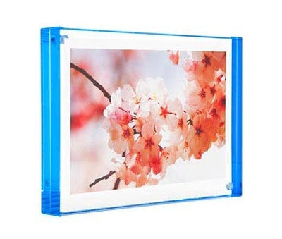 Blue Edge Magnet Frame: 4"x6" Photo Frames Canetti Design Group  Paper Skyscraper Gift Shop Charlotte