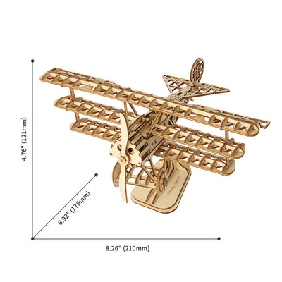 Airplane DIY 3D Wooden Puzzle Arts & Crafts Robotime  Paper Skyscraper Gift Shop Charlotte