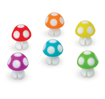 Tiny Toadstools - Drink Charms-6 Kitchen Fred & Friends  Paper Skyscraper Gift Shop Charlotte