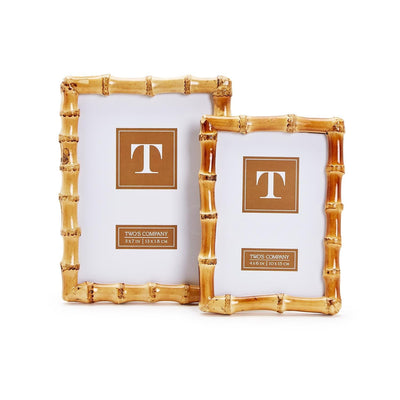 Blonde Bamboo Photo Frame | 5x7 Photo Frames Two's Company  Paper Skyscraper Gift Shop Charlotte