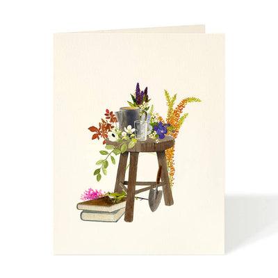 Gardener's Chair - Flower Garden Greeting Cards: Occasion Cards  Felix Doolittle  Paper Skyscraper Gift Shop Charlotte