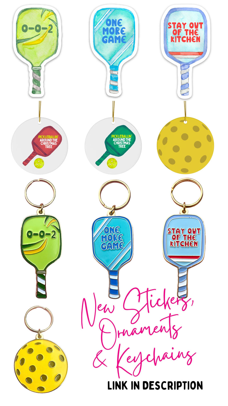 Pickleball Keychain Pickleball Gifts Pickleball Accessories Keychains R is for Robo  Paper Skyscraper Gift Shop Charlotte