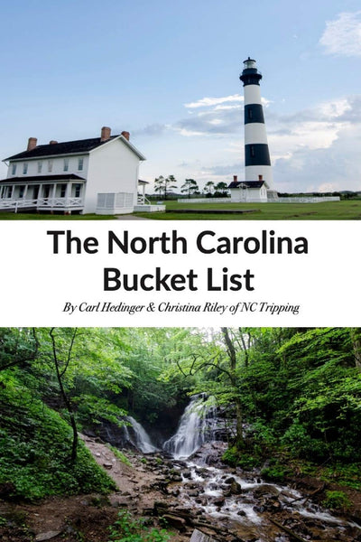 The North Carolina Bucket List Book by Christina Riley | Paperback BOOK Ingram Books  Paper Skyscraper Gift Shop Charlotte