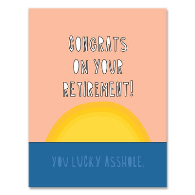 576 - Lucky Retirement - A2 card Cards Near Modern Disaster  Paper Skyscraper Gift Shop Charlotte
