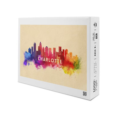 1000 Piece Jigsaw Puzzle | Abstract Skyline Jigsaw Puzzles lantern press  Paper Skyscraper Gift Shop Charlotte
