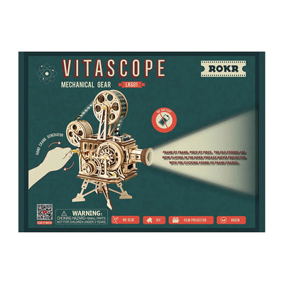 Vitascope Movie Projector 3D Wooden Puzzle Arts & Crafts Robotime  Paper Skyscraper Gift Shop Charlotte