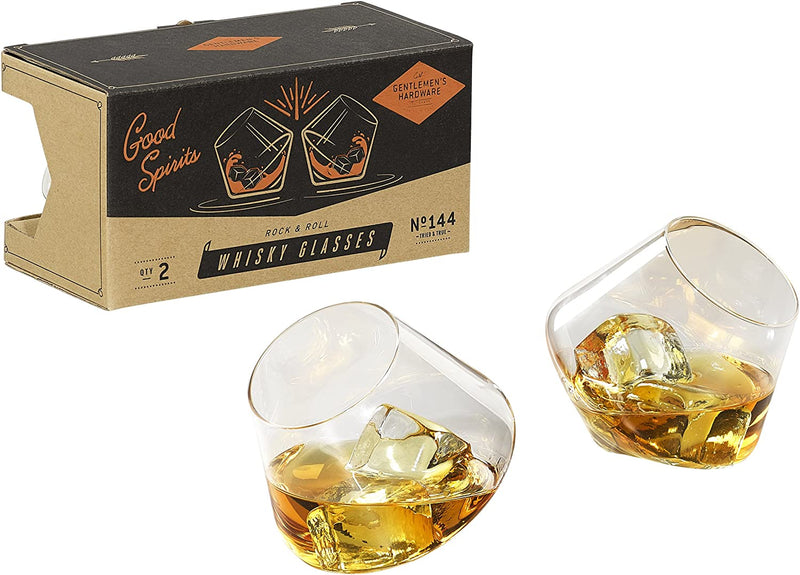 Rocking Whisky Glasses | Set of Two Glassware Gentlemen&