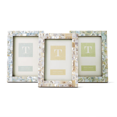 Pearly Hues Mother of Pearl 4x6 Frame | Assorted Frames Two's Company  Paper Skyscraper Gift Shop Charlotte