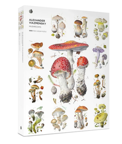 1000 Piece Puzzle | Mushrooms: Alexander Viazmensky Puzzles Pomegranate  Paper Skyscraper Gift Shop Charlotte