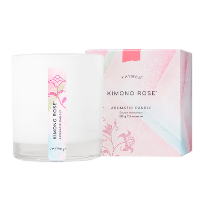 Aromatic Candle | Kimono Rose Candles Thymes  Paper Skyscraper Gift Shop Charlotte