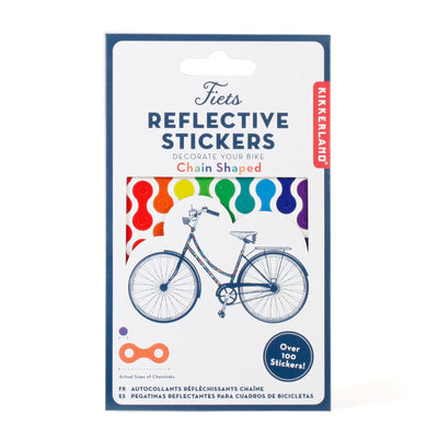 Rainbow Chain Reflect Bike Stick Gadgets & Tech Kikkerland  Paper Skyscraper Gift Shop Charlotte