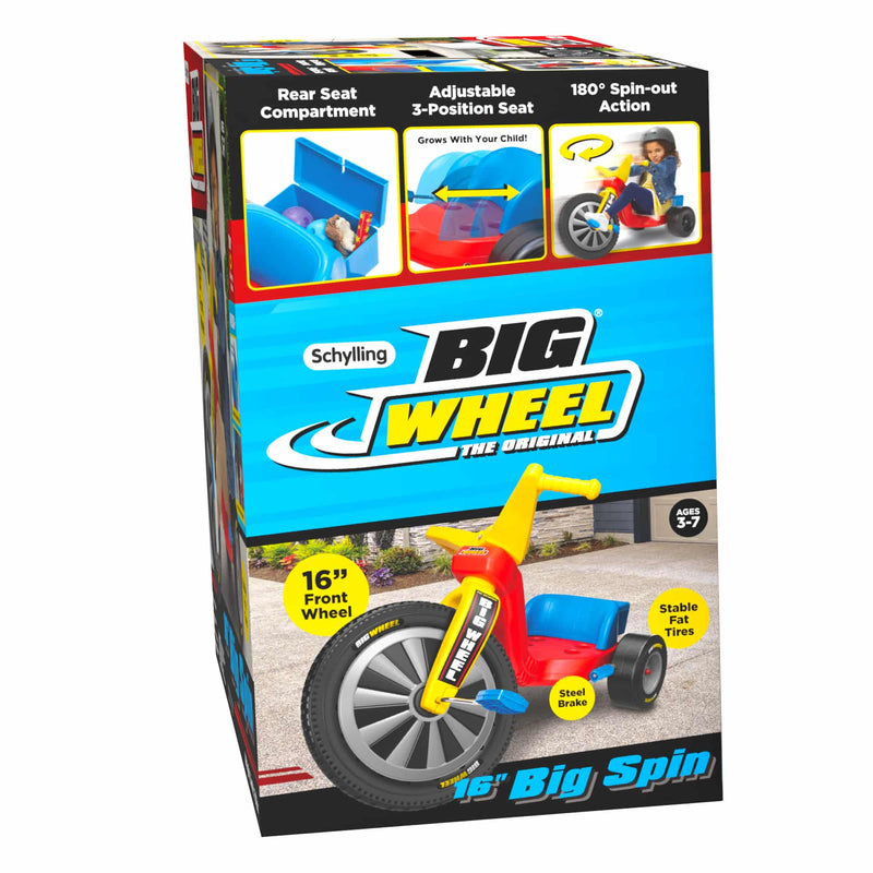 Big Wheel Big Spin 16" Deluxe Kid Toys Schylling Associates Inc  Paper Skyscraper Gift Shop Charlotte