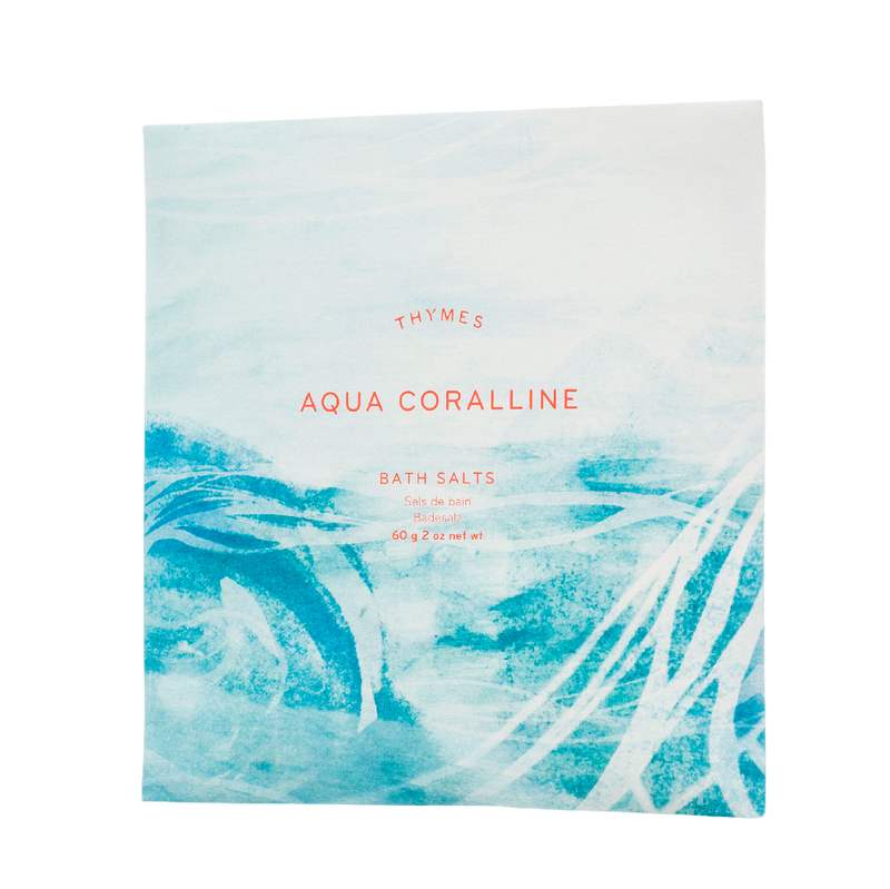 Bath Salts | Aqua Coralline Beauty + Wellness Thymes  Paper Skyscraper Gift Shop Charlotte