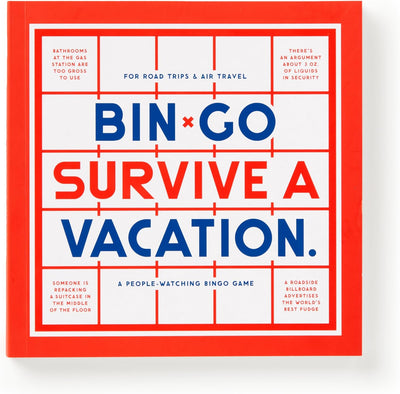 Bingo Book Bin-Go Survive A Vacation BOOK Chronicle  Paper Skyscraper Gift Shop Charlotte