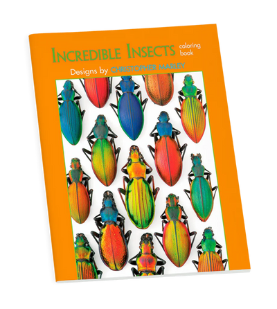 Incredible Insects Designs Coloring Book by Christopher Marley Arts & Crafts Pomegranate  Paper Skyscraper Gift Shop Charlotte