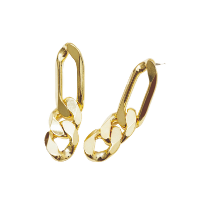 Chain Post Earrings: Gold Jewelry Larissa Loden Jewelry  Paper Skyscraper Gift Shop Charlotte