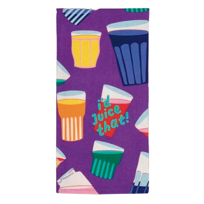 Dish Towel | I'd Juice That Dish Towels Blue Q  Paper Skyscraper Gift Shop Charlotte