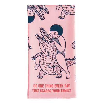 Dish Towel | Scares Your Family Dish Towels Blue Q  Paper Skyscraper Gift Shop Charlotte