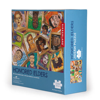 Honored Elders Puzzle 1000 pcs  Kikkerland  Paper Skyscraper Gift Shop Charlotte