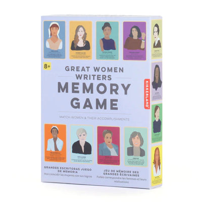 Great Women Writers Memory Game Games Kikkerland  Paper Skyscraper Gift Shop Charlotte
