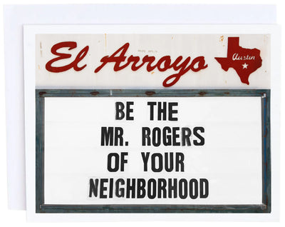 Mr. Rogers Card Cards El Arroyo  Paper Skyscraper Gift Shop Charlotte