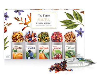 Herbal Retreat Single Steeps Tea Tea Forte  Paper Skyscraper Gift Shop Charlotte
