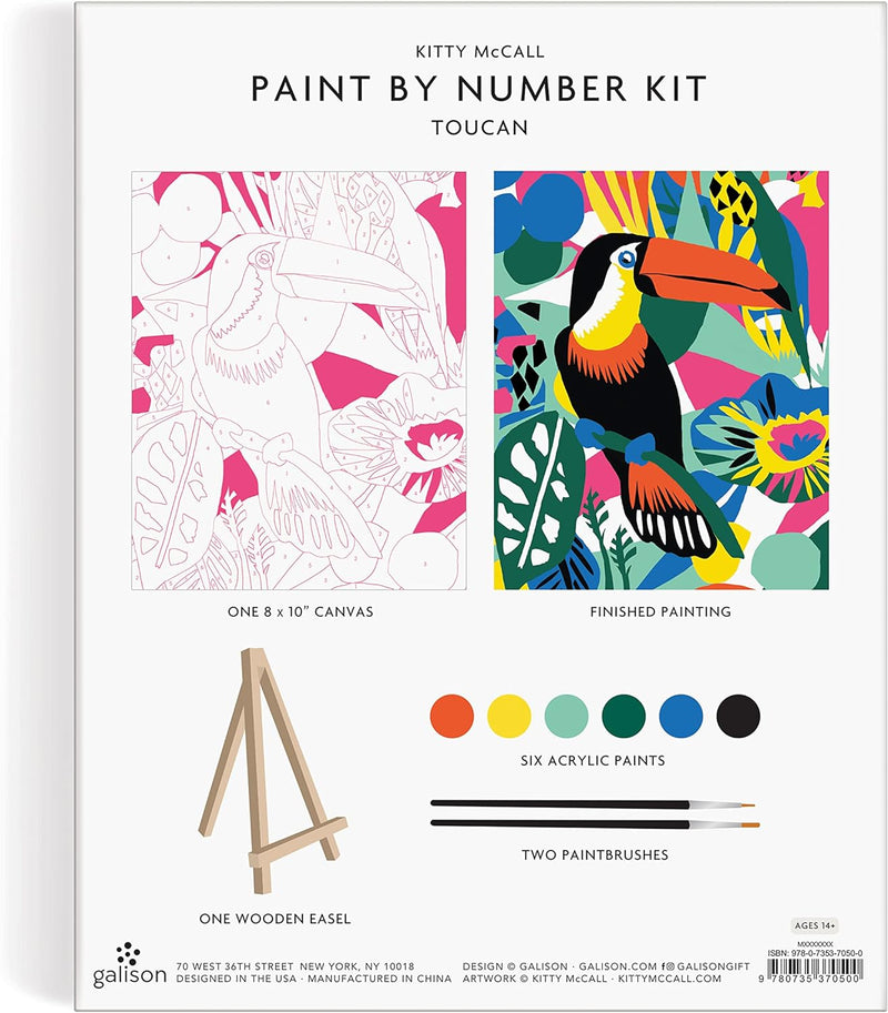 Paint by Number Kit | Kitty McCall Toucan Arts & Crafts Chronicle  Paper Skyscraper Gift Shop Charlotte