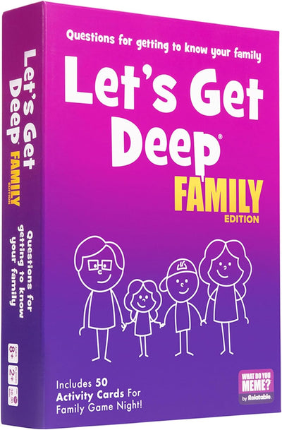 Let's Get Deep | Family Edition Conversation Cards Family Games What Do You Meme?  Paper Skyscraper Gift Shop Charlotte