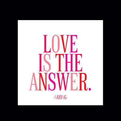 Magnet Love is the Answer Magnets Quotable Cards  Paper Skyscraper Gift Shop Charlotte