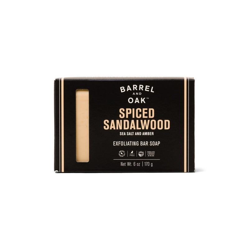 Spiced Sandalwood Exfoliating Bar Soap Grooming Gentlemen&