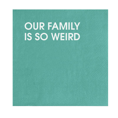Our Family is So Weird - Paper Napkins Cards Chez Gagné  Paper Skyscraper Gift Shop Charlotte