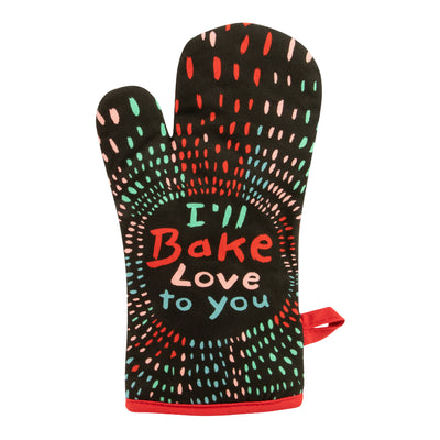 Oven Mitt - Ill Bake Love To You Oven Mitts Blue Q  Paper Skyscraper Gift Shop Charlotte