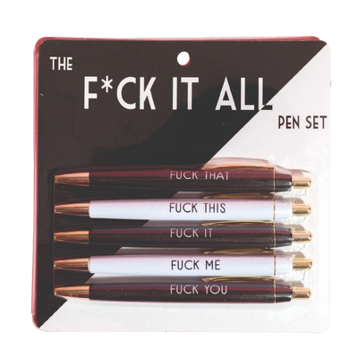 Pen Set | Fuck it All Pens Fun Club  Paper Skyscraper Gift Shop Charlotte