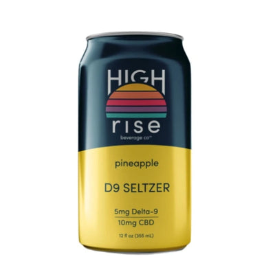 High Rise Delta 9 Pineapple Seltzer Beverages Cellar Distributing  Paper Skyscraper Gift Shop Charlotte
