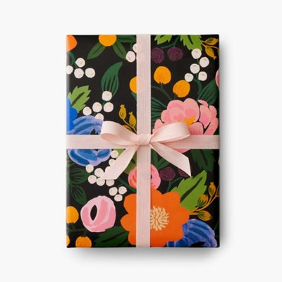 Roll of 3 Vintage Blossoms Wrapping Sheets Cards Rifle Paper Co  Paper Skyscraper Gift Shop Charlotte